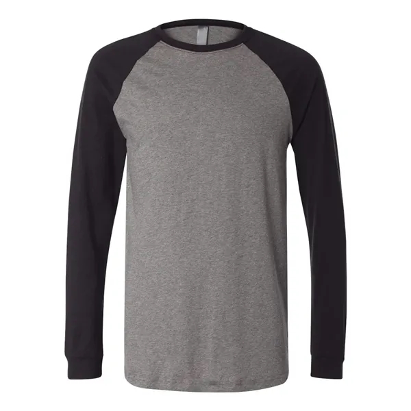 Adult long sleeve raglan baseball t-shirt. Blank product.... from ASI 84358 S&S Activewear