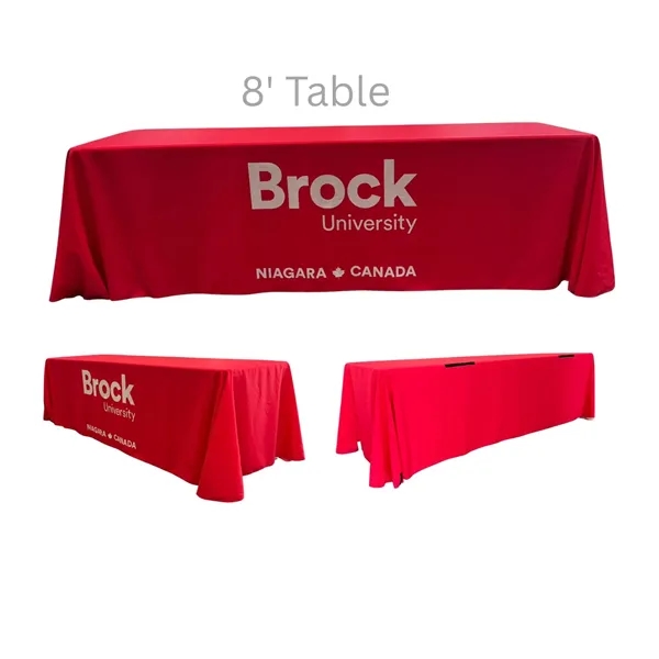 Full-color sublimation printed table throw for 8' table with closed back.... from ASI 53509 FIEL-Fairdeal Import & Export / FIEL