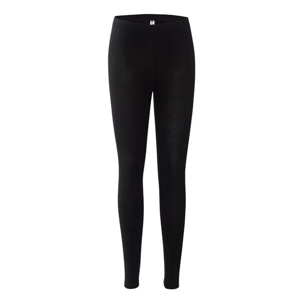 Women's legging with tunneled elastic waistband and no side seam. Blank... from ASI 84358 S&S Activewear
