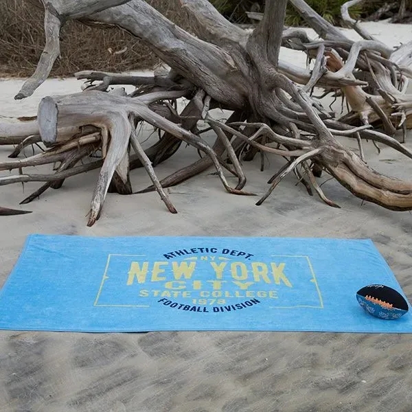 20 lbs/doz 35" x 70" screen printed beach towel... from ASI 73520 Neet Feet / Kanata Towels