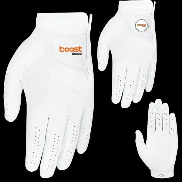 Golf glove made of premium cabretta leather.... from ASI 57653 Gold Bond