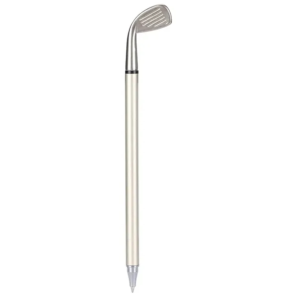 Plastic golf club ballpoint pen with silver body and colored items.... from ASI 68190 Lungsal / Lungsal