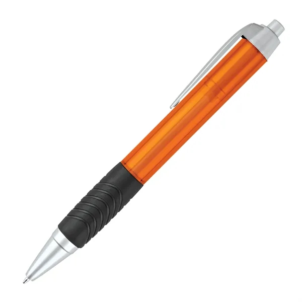 Click action pen with translucent wide barrel and black grip.... from ASI 68190 Lungsal / Lungsal