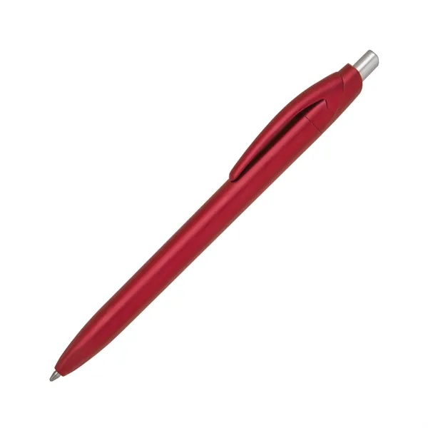 Click action plastic pen with metallic color barrel, matching color clip,... from ASI 68190 Lungsal / Lungsal