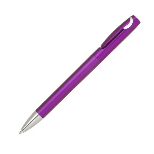 Twist action plastic pen with metallic color.  Pens can come... from ASI 68190 Lungsal / Lungsal