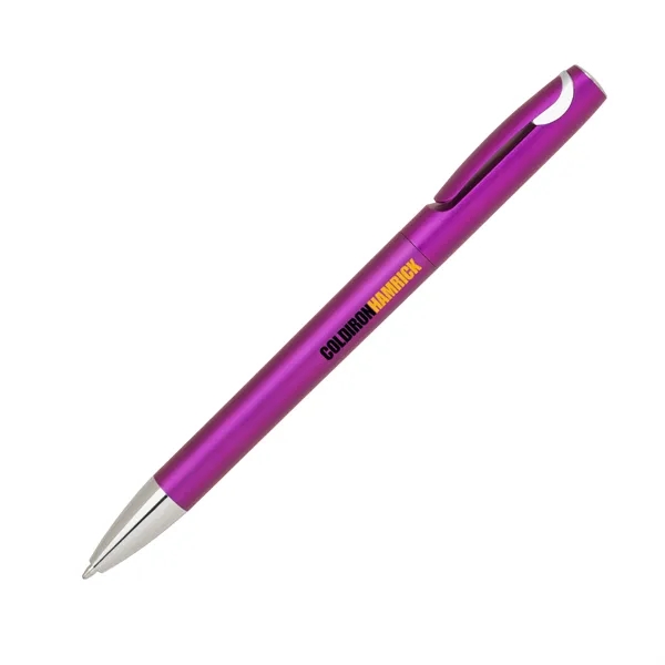 Twist action plastic pen with metallic color.  Pens can come... from ASI 68190 Lungsal / Lungsal