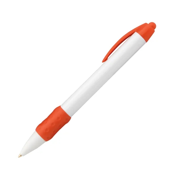 Click action plastic ballpoint pen with rubber grip.... from ASI 68190 Lungsal