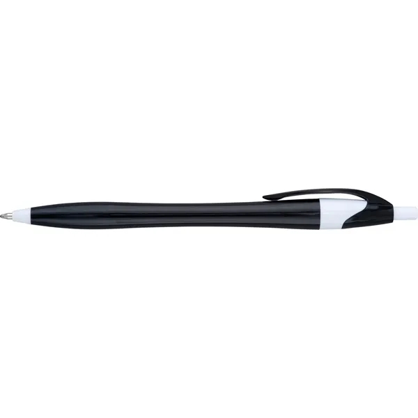 Solid colored plastic ballpoint pen with click action.... from ASI 68190 Lungsal / Lungsal