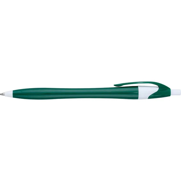 Solid colored plastic ballpoint pen with click action.... from ASI 68190 Lungsal / Lungsal