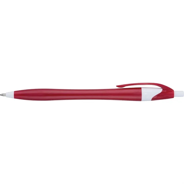 Solid colored plastic ballpoint pen with click action.... from ASI 68190 Lungsal / Lungsal
