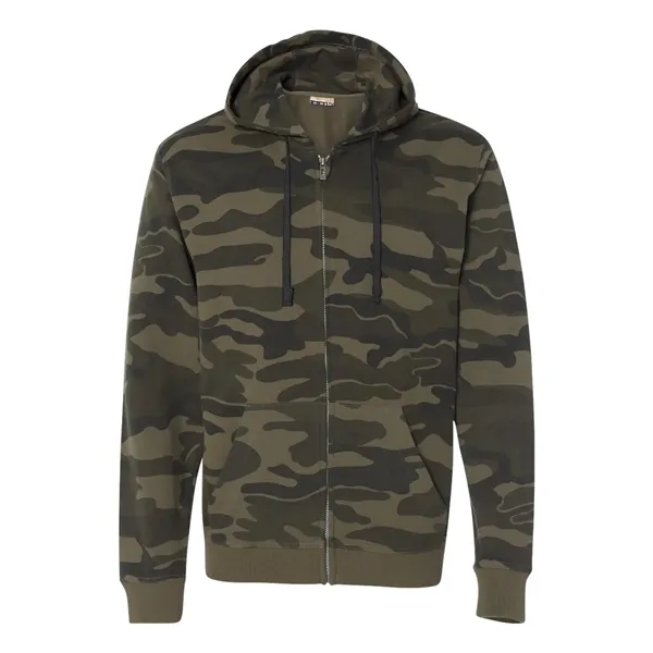 Burnside® Camo Full-Zip Hooded Sweatshirt, blank.... from ASI 84358 S&S Activewear