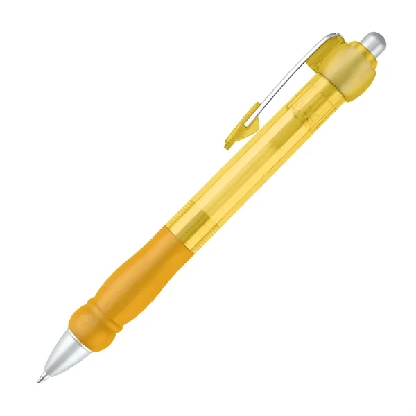 Transparent click action ballpoint pen with matching grip.... from ASI 68190 Lungsal / Lungsal