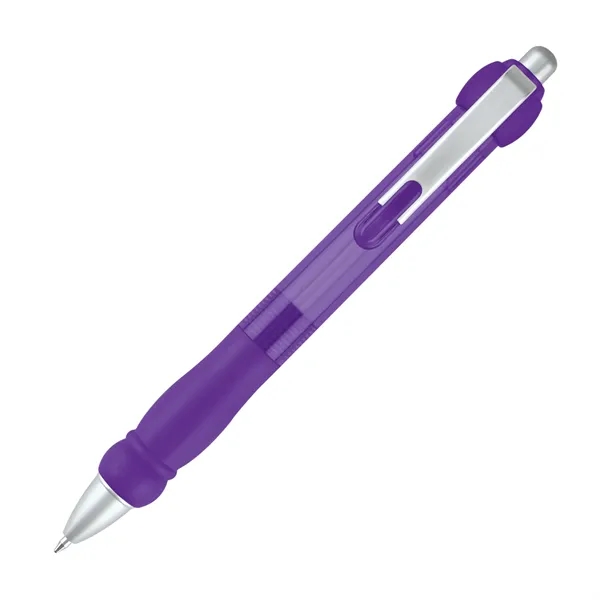 Transparent click action ballpoint pen with matching grip.... from ASI 68190 Lungsal / Lungsal