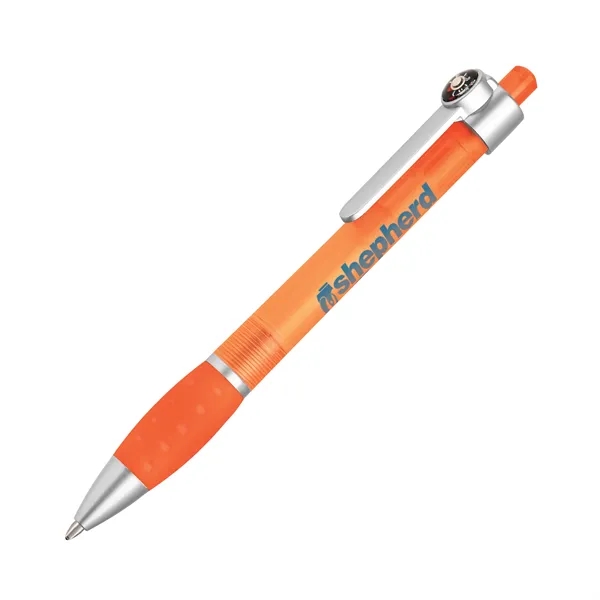 Colorful click action retractable ballpoint with comfortable matching grip and compass... from ASI 68190 Lungsal / Lungsal