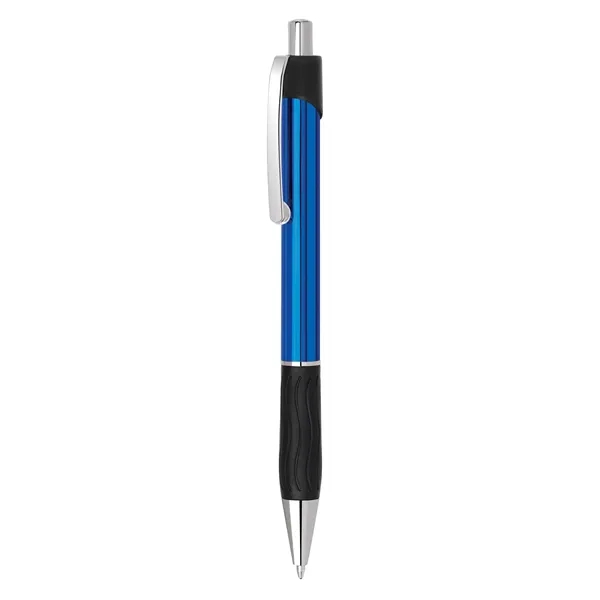 Colorful click action pen with translucent barrel and grip.... from ASI 68190 Lungsal / Lungsal