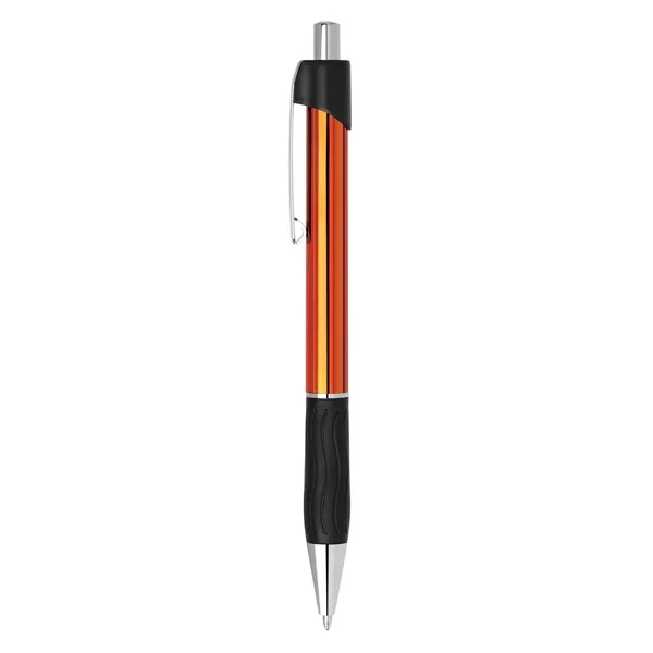 Colorful click action pen with translucent barrel and grip.... from ASI 68190 Lungsal / Lungsal