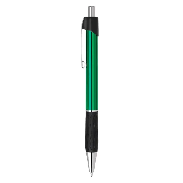 Colorful click action pen with translucent barrel and grip.... from ASI 68190 Lungsal / Lungsal