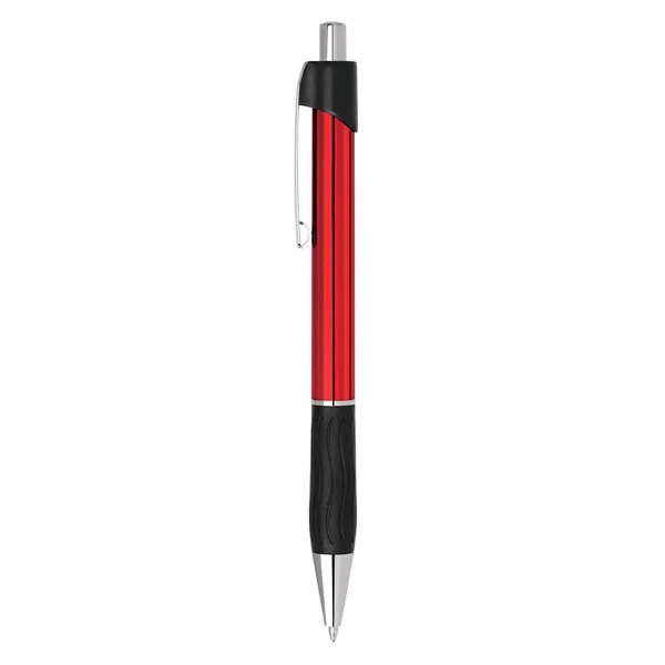 Colorful click action pen with translucent barrel and grip.... from ASI 68190 Lungsal / Lungsal