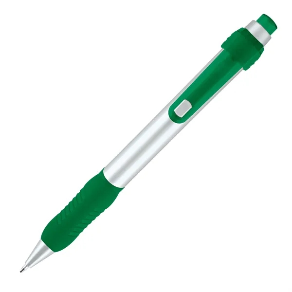 Click action ballpoint pen with solid silver body & grip.... from ASI 68190 Lungsal / Lungsal