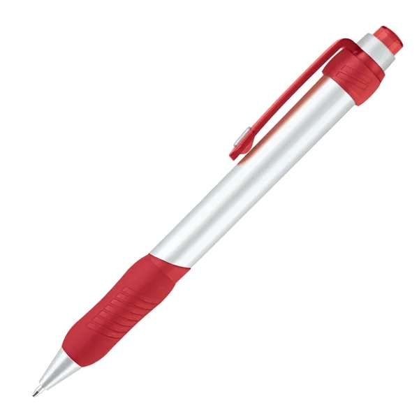 Click action ballpoint pen with solid silver body & grip.... from ASI 68190 Lungsal / Lungsal