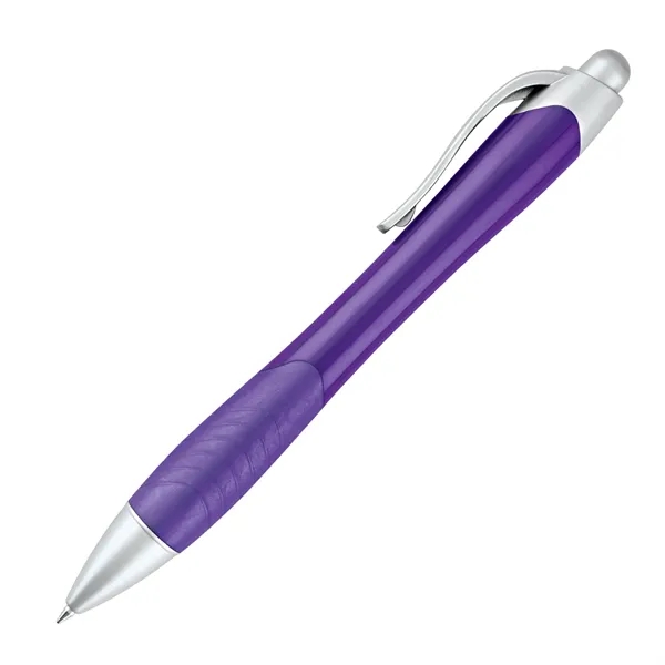 Retractable ballpoint pen with solid body and matching grip.... from ASI 68190 Lungsal / Lungsal