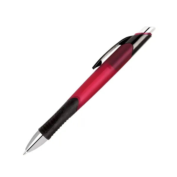 Translucent click action pen with grip.... from ASI 68190 Lungsal / Lungsal