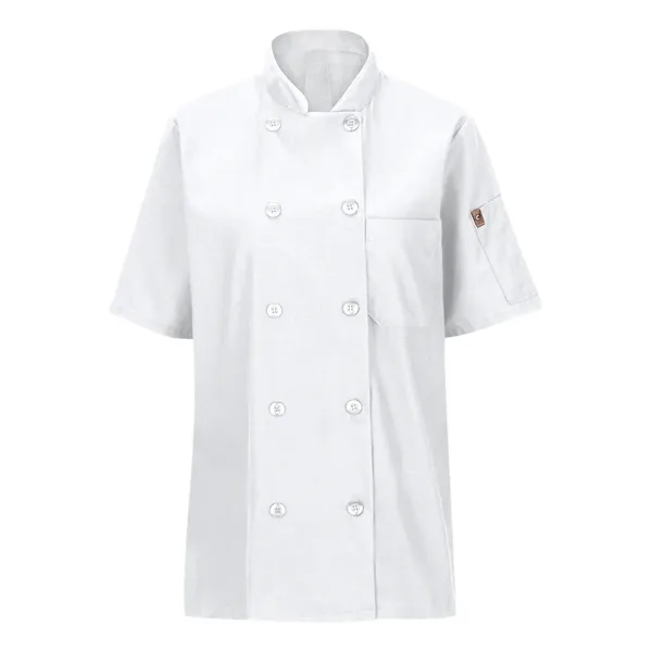 Chef Designs Women's Mimix™ Short Sleeve Chef Coat with O...... from ASI 84358 S&S Activewear