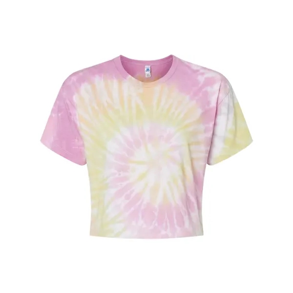 Colortone Women's Tie-Dyed Crop T-Shirt... from ASI 84358 S&S Activewear