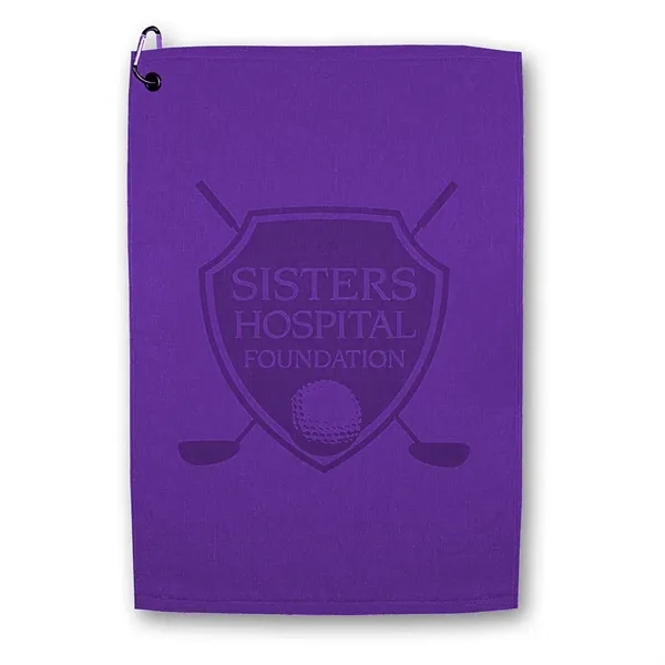 25" x 16" ultra soft dobby hem cotton golf towel with... from ASI 68507 The Magnet Group