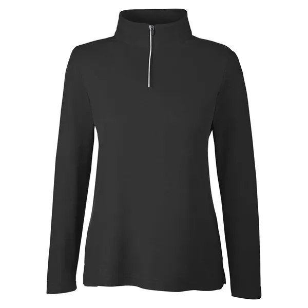 CORE365 Women's Fusion ChromaSoft™ Pique Quarter-Zip... from ASI 84358 S&S Activewear