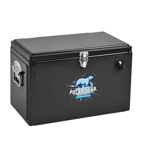 Sleek, high-gloss cooler blends vintage toolbox charm with modern performance and... from ASI 87188 Showdown Displays