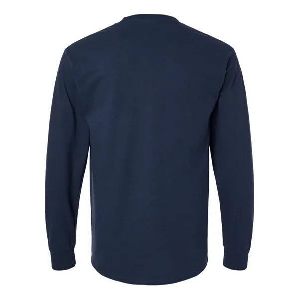Adult long sleeve t-shirt with a pocket. Blank product.... from ASI 84358 S&S Activewear