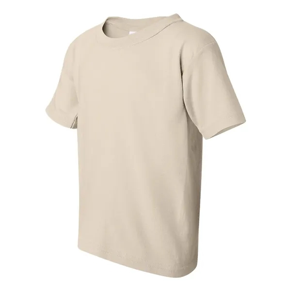 Youth 5.3 oz pre-shrunk, 100% heavy cotton t-shirt. Blank product.... from ASI 84358 S&S Activewear