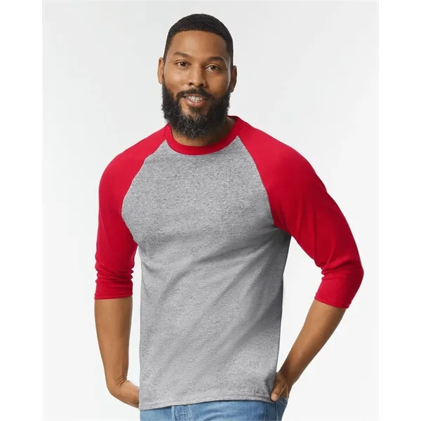 Gildan® Heavy Cotton™ Three Quarter Raglan Sleeve T-Shirt.... from ASI 84358 S&S Activewear