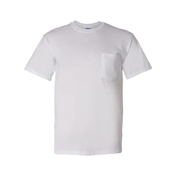 Cotton / polyester T-shirt with a pocket and moisture-wicking properties.... from ASI 84358 S&S Activewear