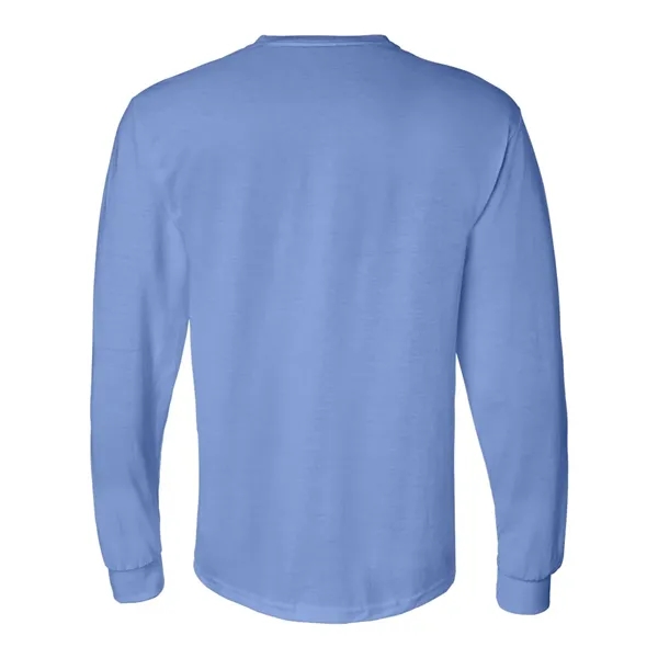 Adult pre-shrunk 50% cotton / 50% polyester long sleeve t-shirt. Blank... from ASI 84358 S&S Activewear