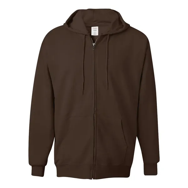 Full-zip hooded sweatshirt made of cotton/polyester fleece and low-pill, high-stitch density... from ASI 84358 S&S Activewear
