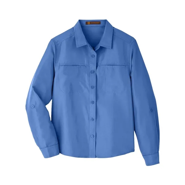 Harriton Women's Key West Long Sleeve Performance Staff S...... from ASI 84358 S&S Activewear