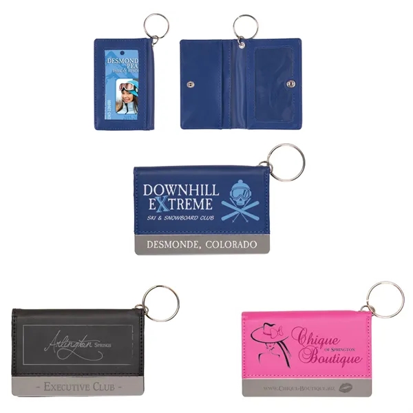 Deluxe bi-fold wallet with snap-tight closure, two window ID panels, two... from ASI 62190 Illini