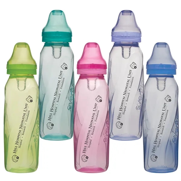 8 oz. plastic baby bottles in an assortment of colors.... from ASI 62190 Illini