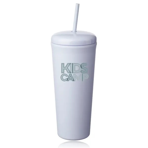 25 oz. double plastic tumbler with rubberized finish and a dome... from ASI 39552 BEL Promo