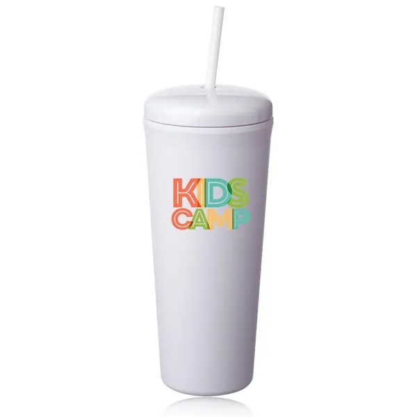25 oz. double plastic tumbler with rubberized finish and a dome... from ASI 39552 BEL Promo