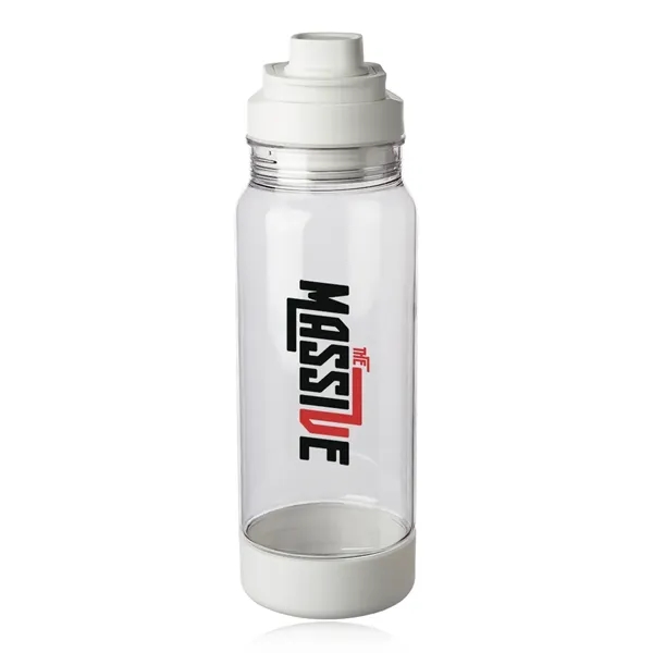 40 oz. wide mouth plastic water bottle with screw on lid... from ASI 39552 BEL Promo
