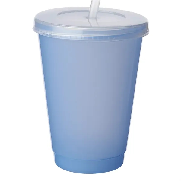 16 oz. color-changing tumbler with clear cap and straw.... from ASI 39552 BEL Promo