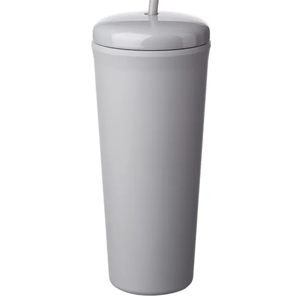 25 oz. double plastic tumbler with rubberized finish and a dome... from ASI 39552 BEL Promo