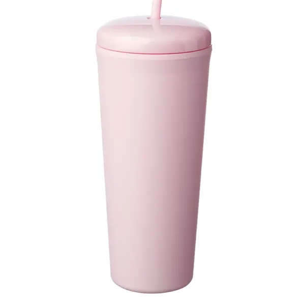 25 oz. double plastic tumbler with rubberized finish and a dome... from ASI 39552 BEL Promo