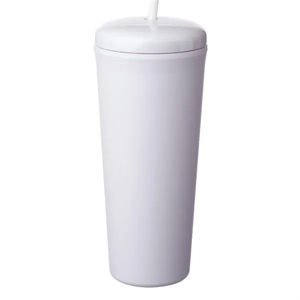 25 oz. double plastic tumbler with rubberized finish and a dome... from ASI 39552 BEL Promo