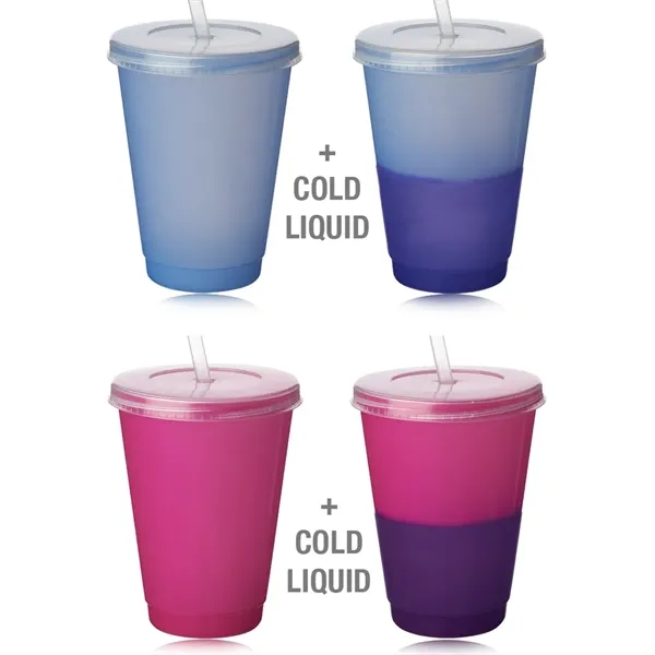 16 oz. color-changing tumbler with clear cap and straw.... from ASI 39552 BEL Promo