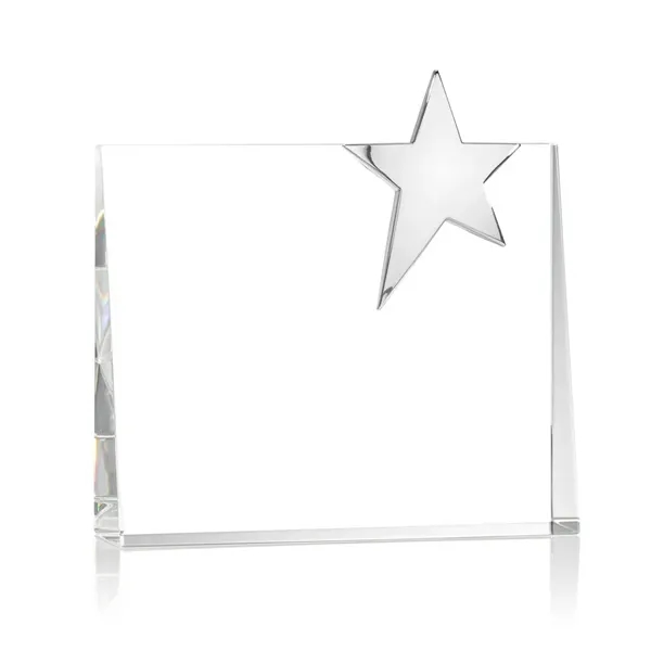 A refined rectangular optical crystal piece, highlighted by a stunning chrome... from ASI 84592 St Regis Group / St Regis