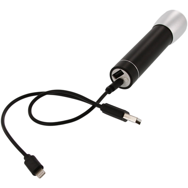 2200 mAh Aluminum Power Bank with 1 Watt LED Flashlight... from ASI 31570 Advantage Industries